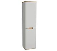 Armoire haute VitrA Sento 66021 40 x 35 x 157,5 cm, avec panier à linge, charnière de porte à droite, gris clair mat, décor