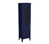 Armoire haute VitrA Valarte 65796, 53,5 x 39,5 x 196,5 cm, ouverture à gauche, sur pied, corps laqué bleu acier