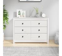 Vidaxl Armoire Latérale Blanc 100x40x72 Cm Bois De Pin Massif Blanc