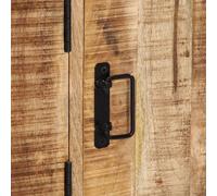 Armoire Latérale 120x30x75 Cm Bois De Manguier Solide Marron
