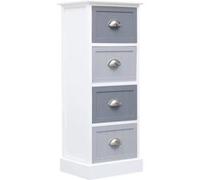 Vidaxl Armoire Latérale 35x30x90 Cm Bois De Paulownia Marron