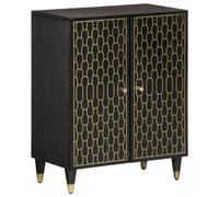 vidaXL Armoire latérale 60x33x75 cm Bois massif de manguier Marron