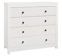 vidaXL Armoire latérale Blanc 100x40x90 cm en bois de pin massif