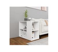 vidaXL Table d'appoint blanche 60x30x50 cm Bois composite