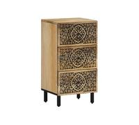 vidaXL Armoire latérale 358235 – Bois massif de manguier 40x33x75 cm Marron