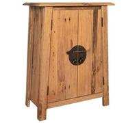 Armoire latérale de salle de bain Pin massif 59x32x80 cm Bois naturel avec variation des teintes et grains G