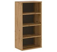 Armoire Latérale ODDA 40 x 24 x 79 cm en bois avec 4 compartiments et dessus robuste et 4 Compartiments Ouverts FR900792