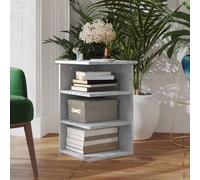 Armoire Latérale Table d'Appoint Rangement Gris Béton Bois d'Ingénierie vidaXL