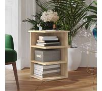 Armoire Latérale Table d'Appoint Rangement Gris Béton Bois d'Ingénierie vidaXL