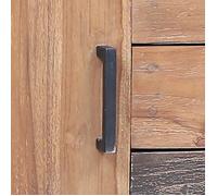 Armoire latérale - Teck solide - 140 x 30 x 75 cm - Marron - Bois massif - Finition Mat