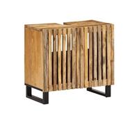 Vidaxl Armoire Lavabo De Salle De Bain 62x34x58cm Manguier Massif Brut
