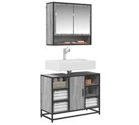 vidaXL Armoire de salle de bain lavabo avec étagère en chêne artisanal