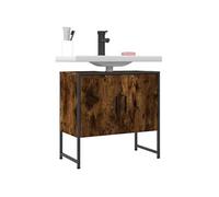 Armoire Lavabo de Salle de Bain, Placard sous Vasque avec Porte, Meuble de Rangement, Organisateur de Toilette 842458