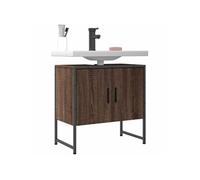 Armoire Lavabo de Salle de Bain, Placard sous Vasque avec Porte, Meuble de Rangement, Organisateur de Toilette 842460