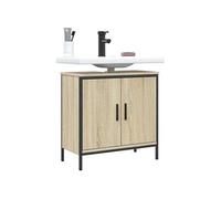 Armoire Lavabo de Salle de Bain, Placard sous Vasque avec Porte, Meuble de Rangement, Organisateur de Toilette 842447
