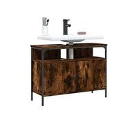 Armoire Lavabo de Salle de Bain, Placard sous Vasque avec Porte, Meuble de Rangement, Organisateur de Toilette 842443