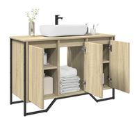 Armoire Lavabo de Salle de Bain Rangement Meuble Toilette Intérieur vidaXL