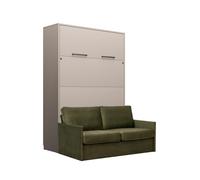 Armoire lit escamotable canapé intégré vert - LOLITA