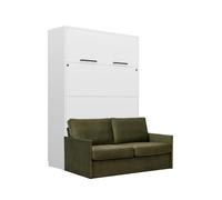 Armoire lit escamotable canapé intégré vert - LOLITA