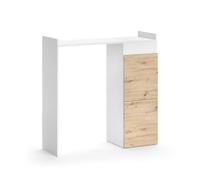 Vicco Armoire Machine à Laver Alf, Blanc/Chêne, 99 x 98 cm avec 2 tiroirs