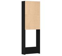 Armoire machine à laver Chêne noir 64x24x190 cm Bois agencé_2 ans garantie_46919