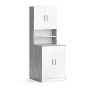 Armoire pour machine à laver "Liana" Béton/Blanc Vicco