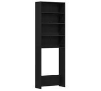 Armoire machine à laver - vidaXL - Chêne noir - 64x24x190 cm - Bois MDF - Finition mate - Intérieur uniquement