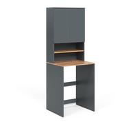 Vicco Armoire Machine à Laver Viktor, Anthracite/chêne doré, 68x88.2cm 2 pièces avec étagère, Convient pour Le Rangement de lessive et de Serviettes