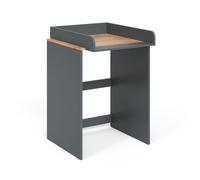 Vicco Armoire Machine à Laver Viktor, Anthracite/chêne doré, 68x88.2cm | 2 pièces avec plan à langer, pour le rangement des lessives et comme surface de dépose