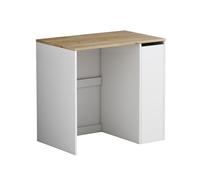 Vicco Armoire Machine à Laver Lavik, Blanc, 93.5 x 88.5 cm avec 3 Compartiments