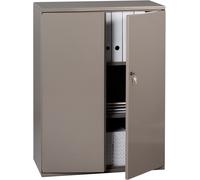 Armoire métal Starting Color portes battantes - H. 105 x L. 80 cm - Taupe nacré