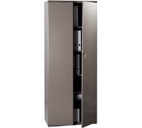 Armoire métal Starting Color portes battantes - H. 198 x L. 80 cm - Taupe nacré