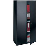 Armoire métal Starting portes battantes H.160 x L. 80cm - Corps Anthracite - Portes Anthracite