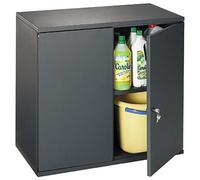 Armoire métal Starting portes battantes - H. 72 x L. 80 cm - Corps Anthracite - Portes Anthracite