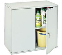 Armoire métal Starting portes battantes - H. 72 x L. 80 cm - Corps Gris - Portes Grises