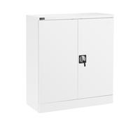 Armoire métallique - 102 cm - 2 étagères - Blanc | Fromm & Starck