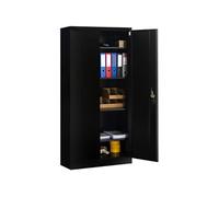 IDMARKET Armoire métallique 80 cm 5 niveaux - Noire