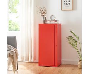 Armoire métallique Burlöv acier 88 x 40 x 35 cm rouge