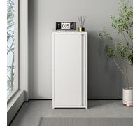 Armoire métallique 'Burlöv' avec 1 porte et 2 étagères Acier 88 x 40 x 35 cm Blanc