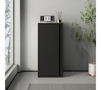 Armoire métallique 'Burlöv' avec 1 porte et 2 étagères Acier 88 x 40 x 35 cm Noir