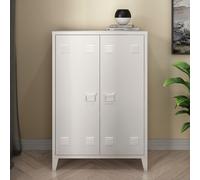 Armoire métallique 'Oripää' avec 2 portes 110 x 75 x 33 cm blanc