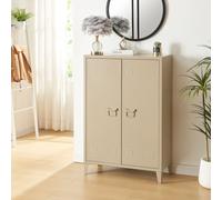 Armoire métallique 'Oripää' avec 2 portes 110 x 75 x 33 cm couleur chameau