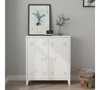 Armoire métallique 'Oripää' avec 2 portes 90 x 80 x 33 cm Blanc
