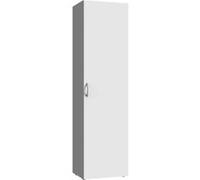 Armoire, meuble de rangement avec 1 porte coloris Blanc - longueur 40 x hauteur 185 x profondeur 40 cm --