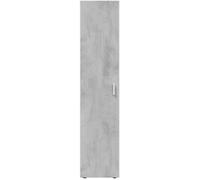 Armoire meuble de rangement en panneau de particules mélaminé - Hauteur 182 x Longueur 41 cm x Profondeur 37 cm