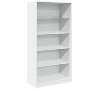 Armoire MGH - Garde-robe Chambre - Blanc 100x50x200 cm - Bois d'ingénierie M288