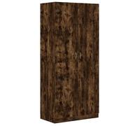 Armoire MGH - Garde-robe Chambre - chêne fumé - 90x52x200 cm - Bois d'ingénierie M263