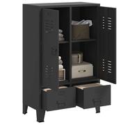 Armoire MGH - Garde-robe Chambre - industrielle An - MODERNE Garde-robe industrielle Anthracite 67x35x107 cm Acier 98604