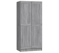Armoire MGH - Garde-robe Chambre - sonoma gris - 82,5x51,5x180 cm - Bois d'ingénierie M462