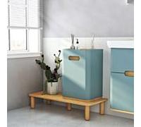 Armoire mi-haute VitrA Sento 65898 40 x 29,5 x 58 cm, charnière de porte à gauche, vert fjord mat, décor